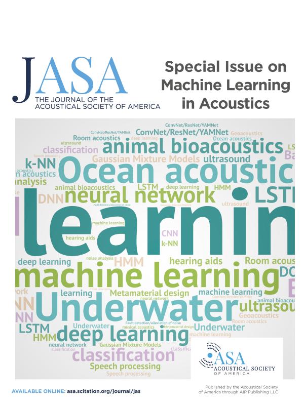 Cover of Special Issue on Machine Learning in Acoustics