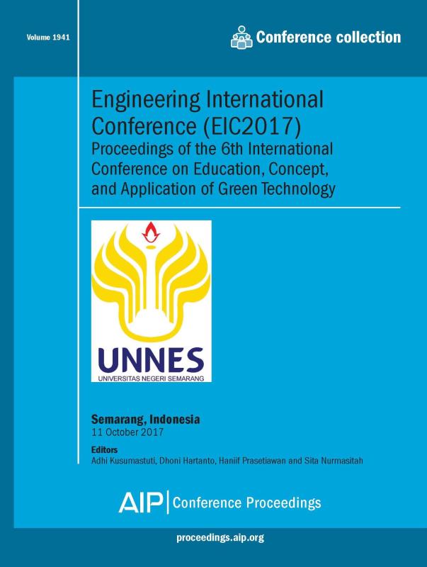 Cover of Volume 1941: Engineering International Committee (EIC2017)